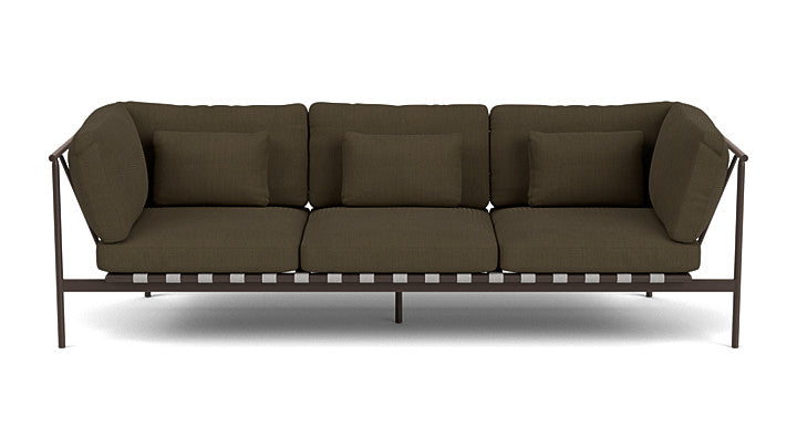 Barlow Tyrie Around Deep Seating Triple Lounge Sofa with Aluminium Arms