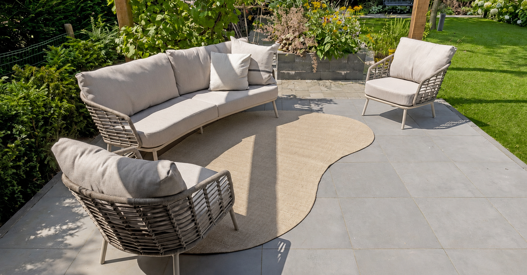4 Seasons Outdoor Puglia Organic Lounge Set