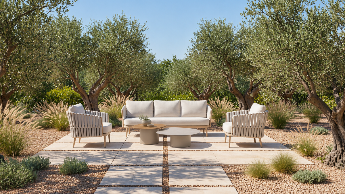4 Seasons Outdoor Eva Lounge Set with Demi Coffee Table Set