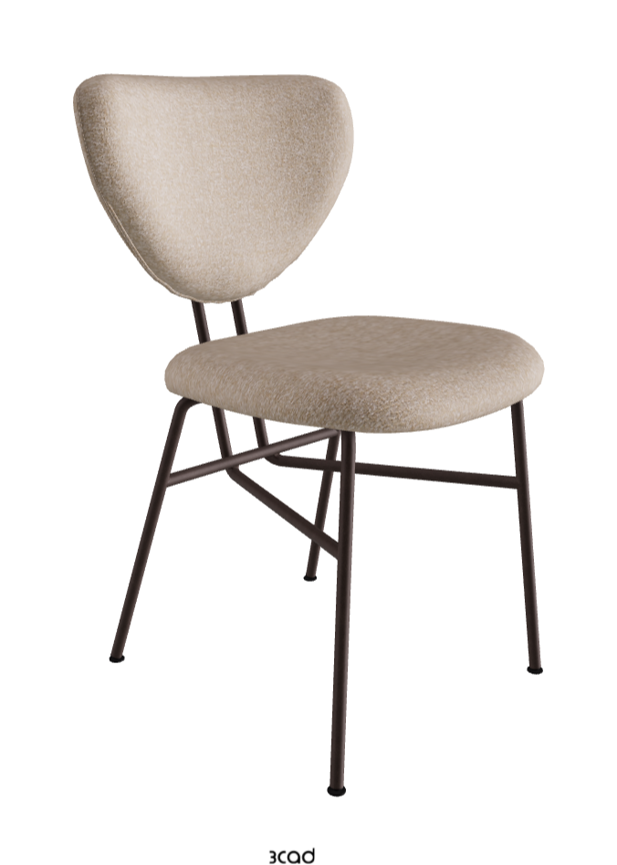 Chloe Dining Chair_Bronze Embossed_Fabric_B732