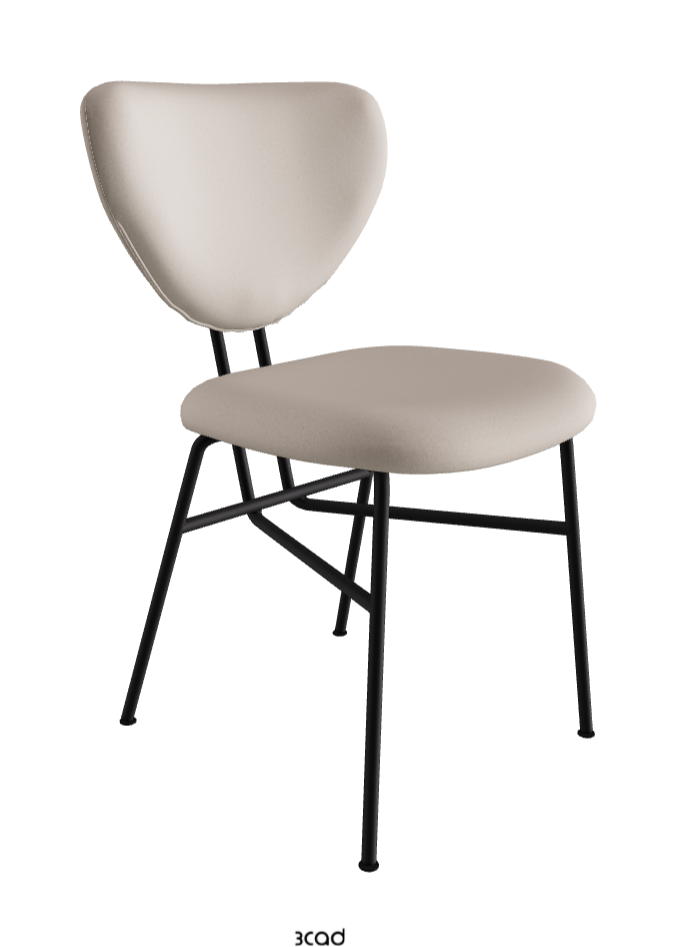 Chloe Dining Chair_Black Embossed_Glove Soft Leather_Dover