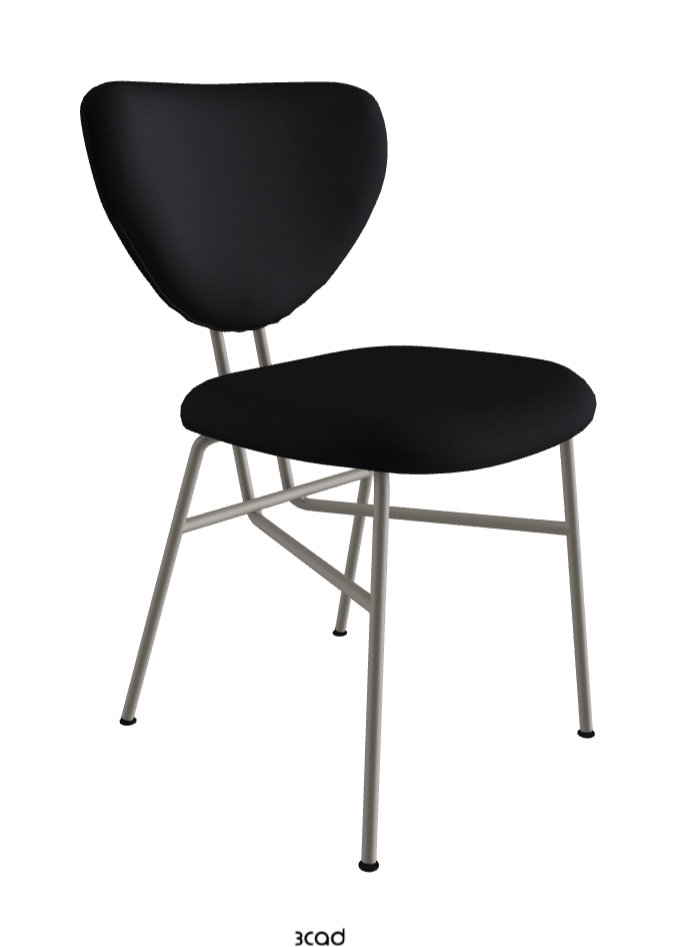 Chloe Dining Chair_Titanium Embossed_Glove Soft Leather_Hornet
