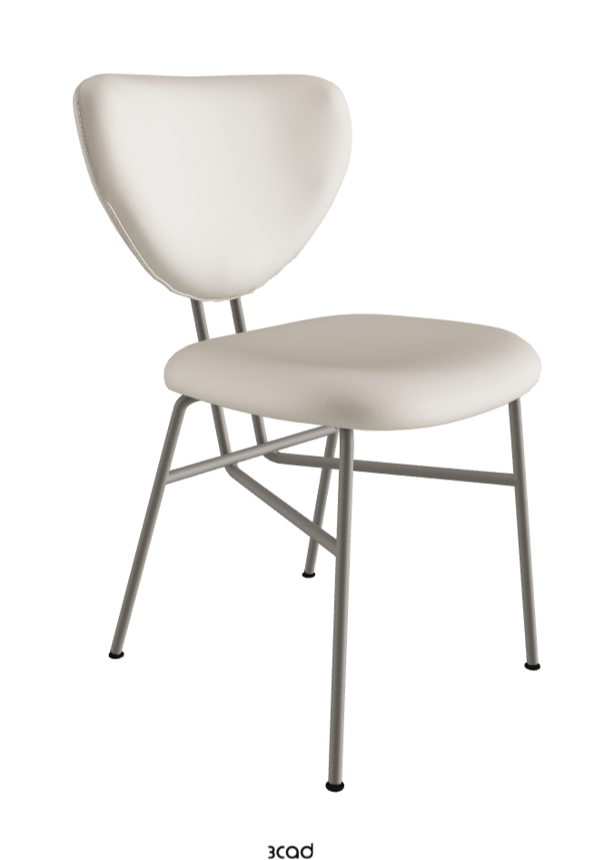 Chloe Dining Chair_Titanium Embossed_Soft Leather_Palladio