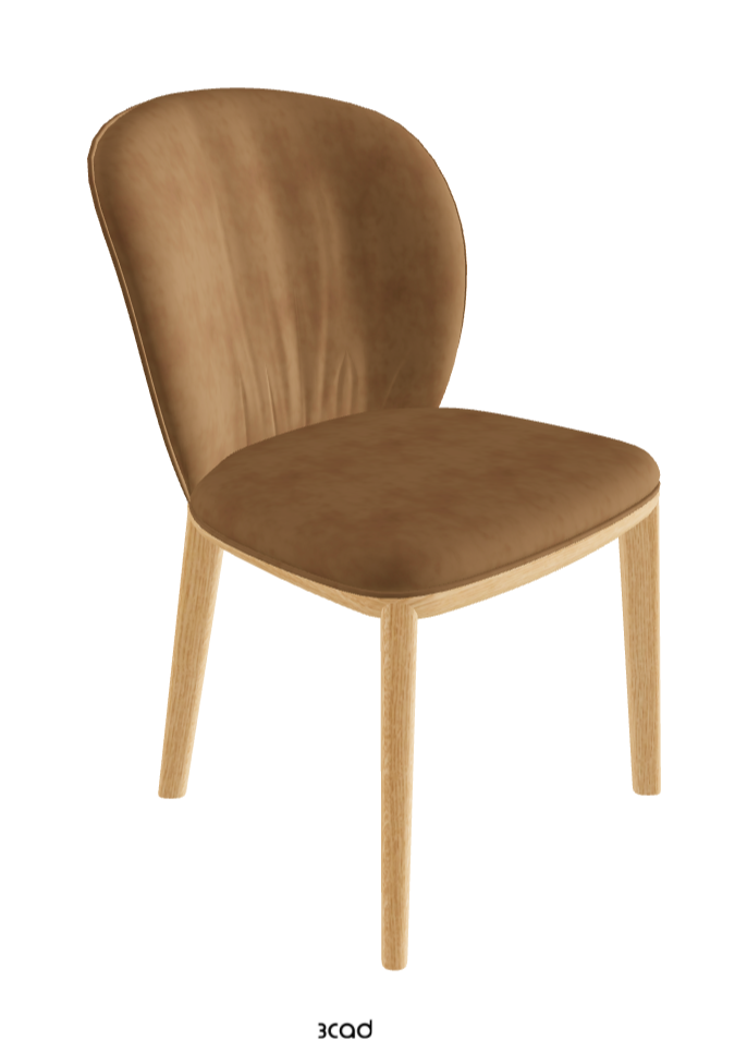 Cattelan Italia Chris Dining Chair – Fabric, Micro Nubuk & Synthetic Leather