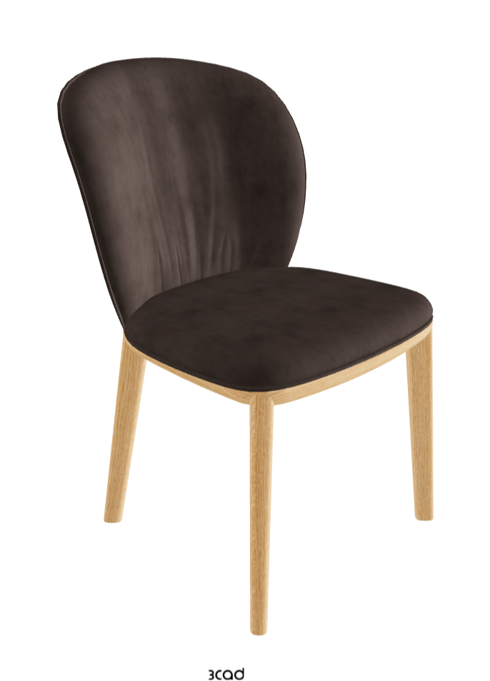 Cattelan Italia Chris Dining Chair – Fabric, Micro Nubuk & Synthetic Leather