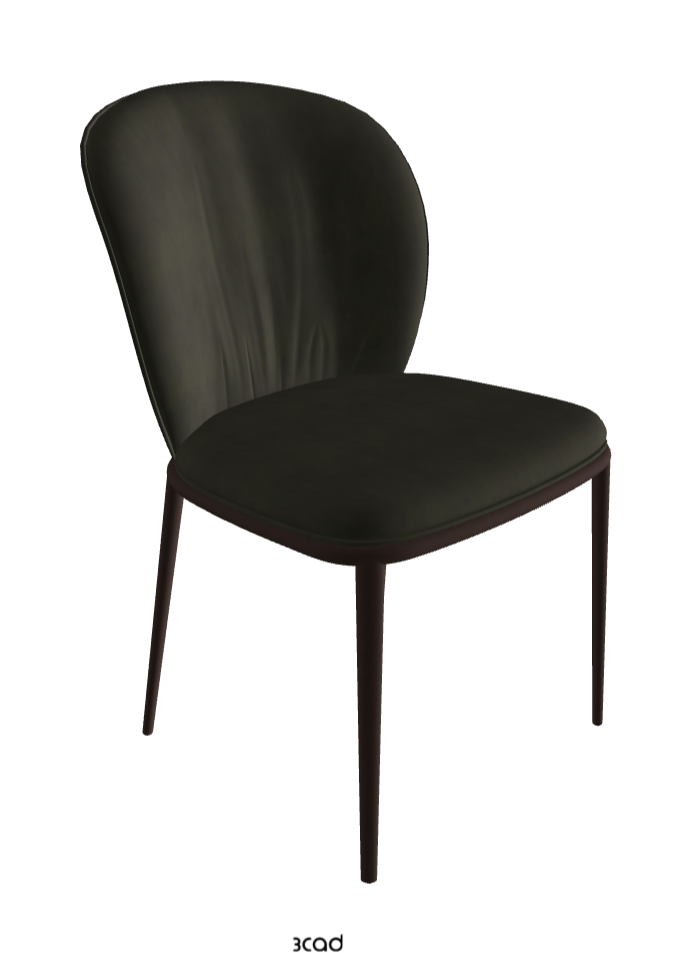Chris ML Dining Chair_Bronze Embossed_Micro Nubuk_Musk