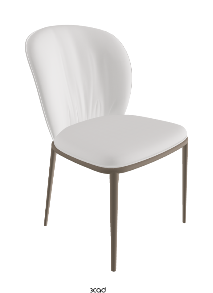 Chris ML Dining Chair_Titanium Embossed_Soft Leather_Canova