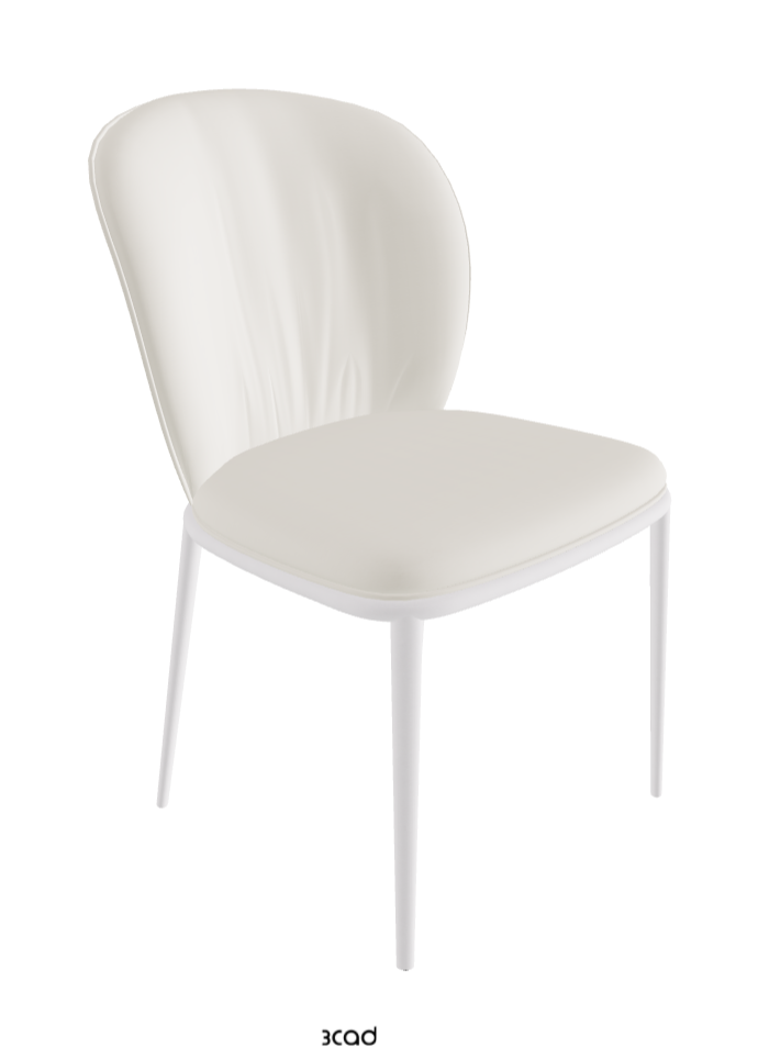 Chris ML Dining Chair_Pearl Embossed_Synthetic Leather_Lino