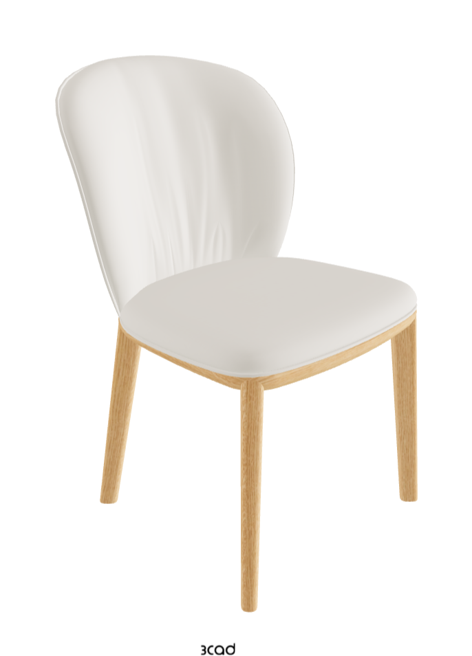 Chris Dining Chair_Natural Ashwood_Glove Soft Leather_Dover