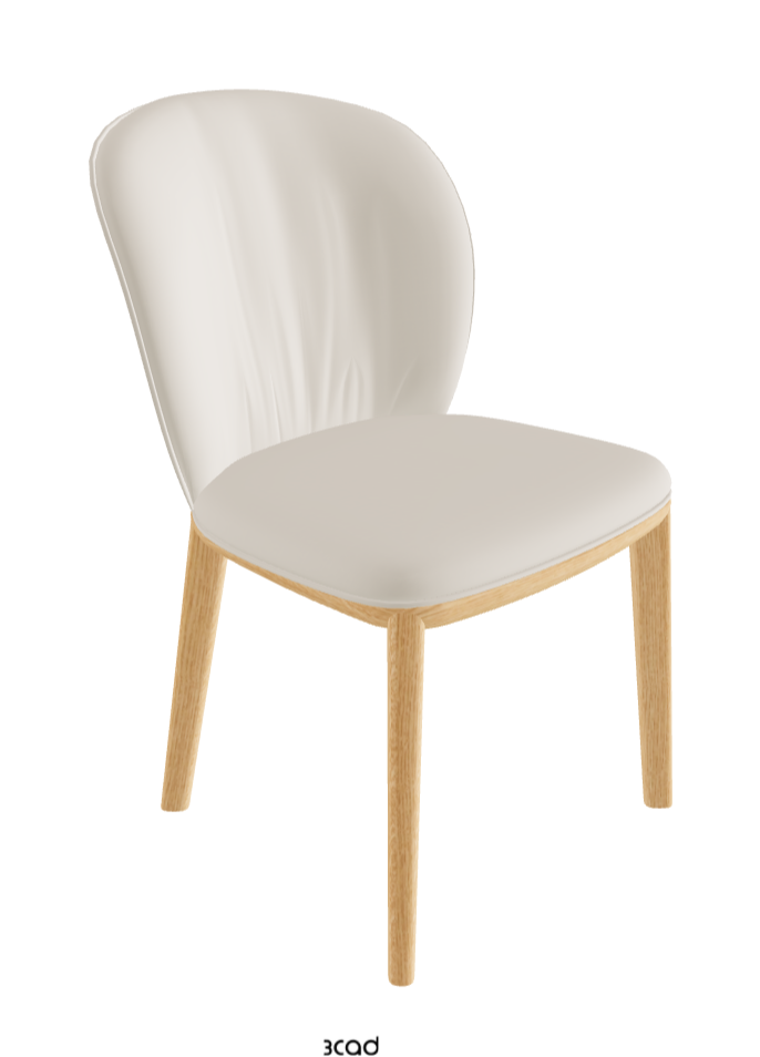 Chris Dining Chair_Natural Ashwood_Glove Soft Leather_Ecru