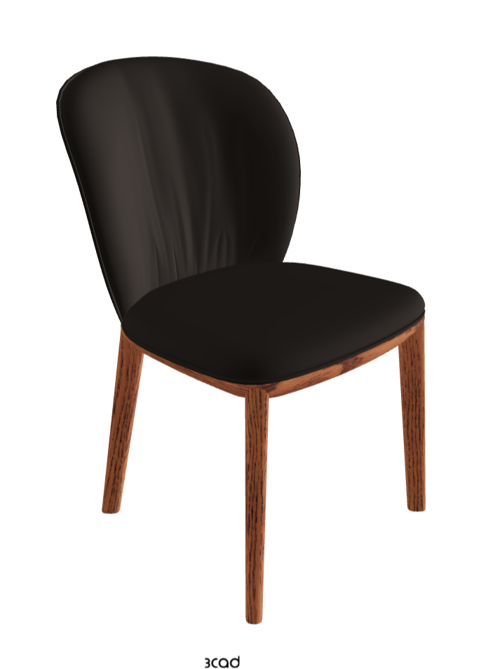 Chris Dining Chair_Canaletto Walnut Stained Ashwood_Soft Leather_Testa Di Moro