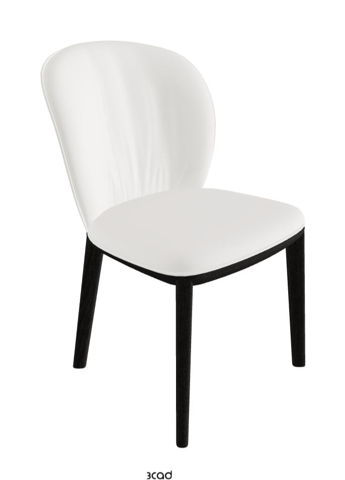 Chris Dining Chair_Open Pore Matt Black Ashwood_Soft Leather_Palladio