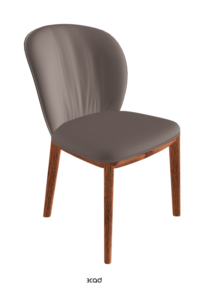 Chris Dining Chair_Canaletto Walnut Stained Ashwood_Soft Leather_Castoro
