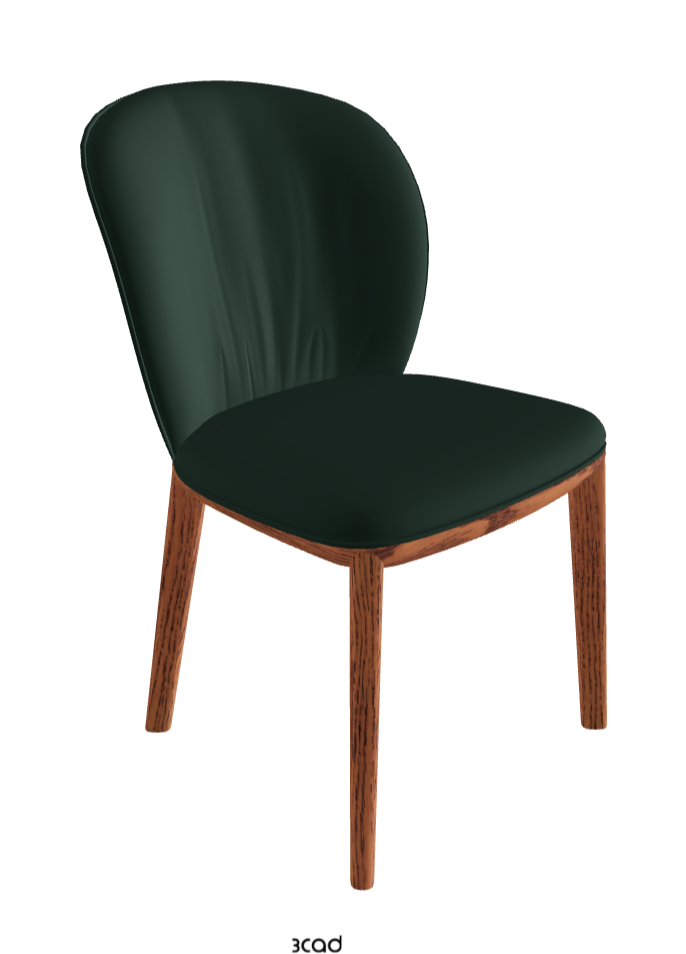 Chris Dining Chair_Canaletto Walnut Stained Ashwood_Soft Leather_Sherwood
