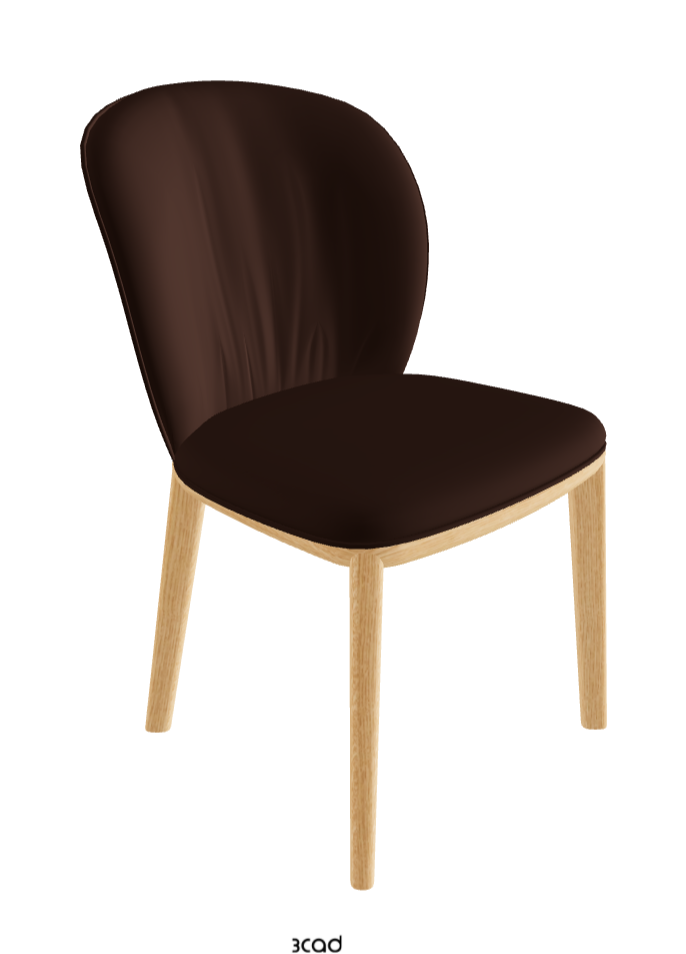 Chris Dining Chair_Natural Ashwood_Soft Leather_Tabacco