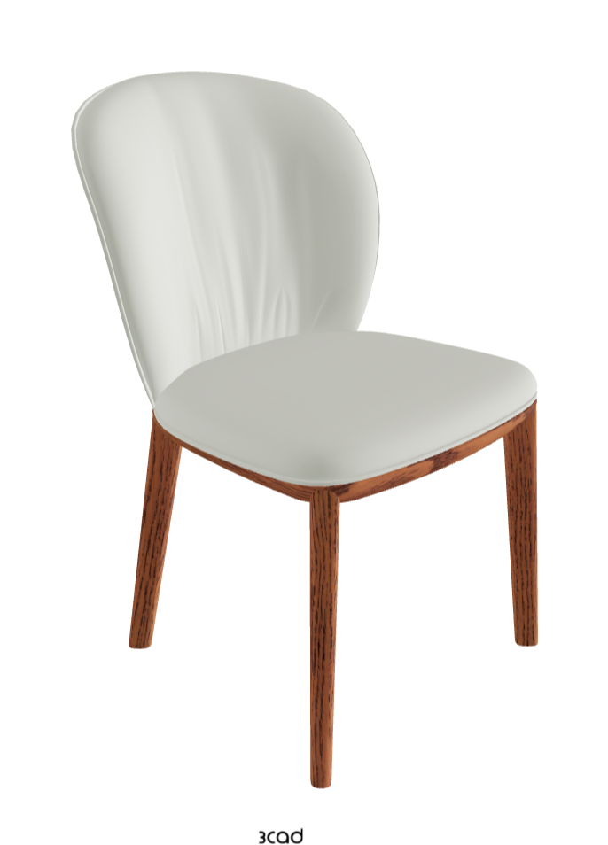 Chris Dining Chair_Canaletto Walnut Stained Ashwood_Soft Leather_Artico