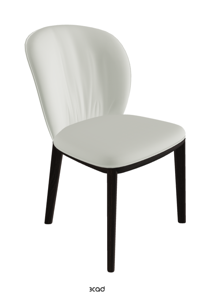 Chris Dining Chair_Burned Oak Stained Ashwood_Soft Leather_Artico