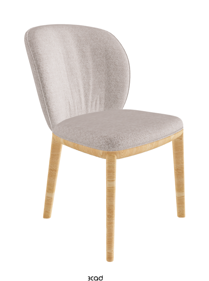 Chrishell Dining Chair_Natural Ashwood_Fabric_B242