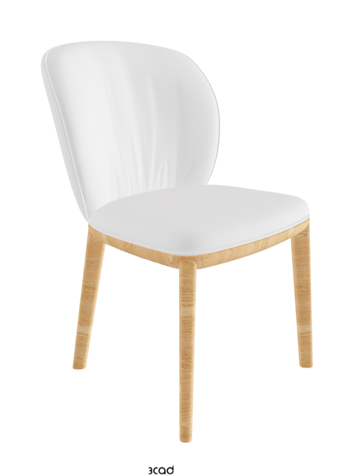 Chrishell Dining Chair_Natural Ashwood_Fabric_B920