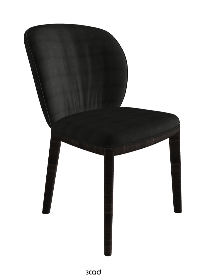 Chrishell Dining Chair_Burned Oak Stained Ashwood_Fabric_B932