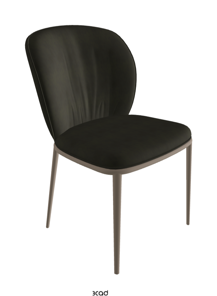 Chrishell ML Dining Chair_Titanium Embossed_Micro Nubuk_Musk