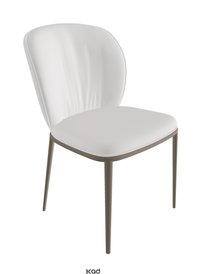 Chrishell ML Dining Chair_Titanium Embossed_Soft Leather_Canova