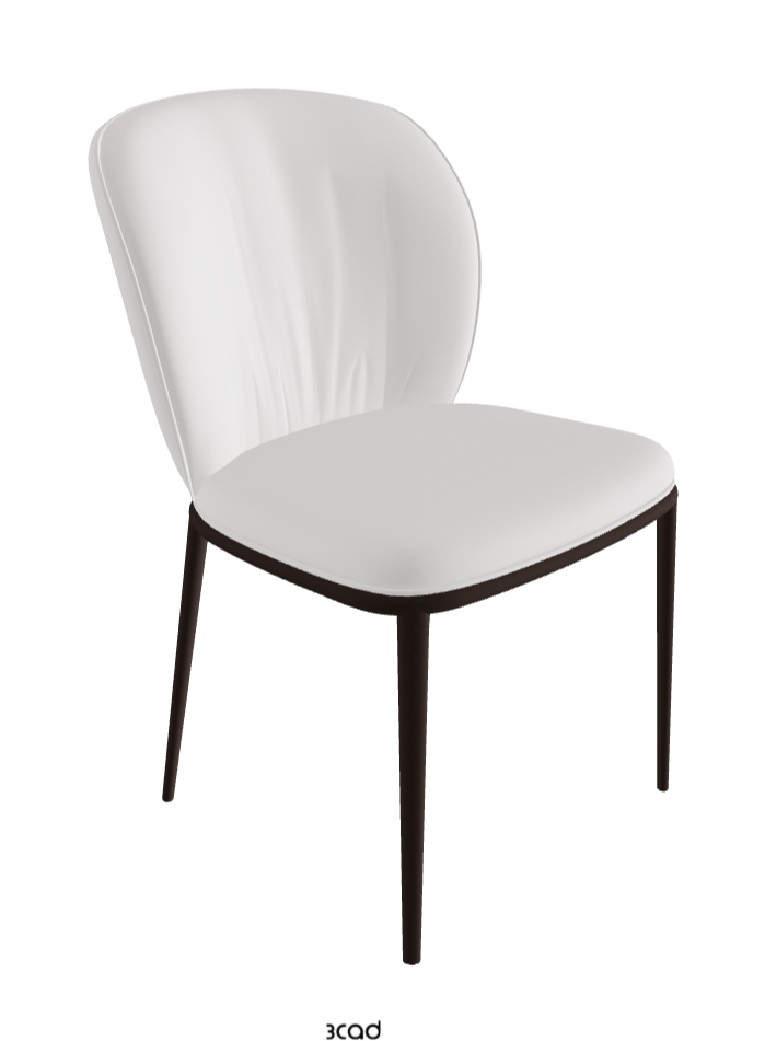 Chrishell ML Dining Chair_Bronze Embossed_Soft Leather_Canova