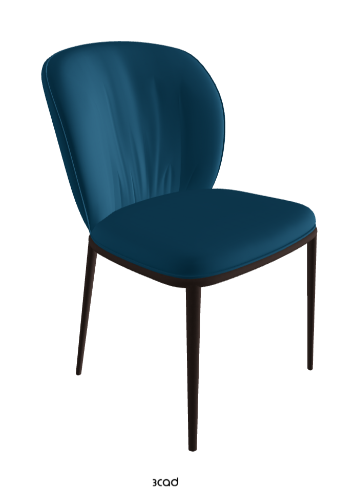 Chrishell ML Dining Chair_Bronze Embossed_Soft Leather_Capri