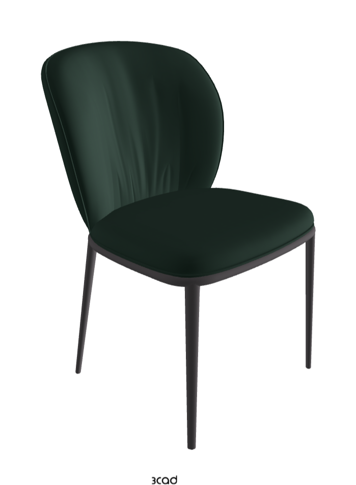 Chrishell ML Dining Chair_Graphite Embossed_Soft Leather_Sherwood