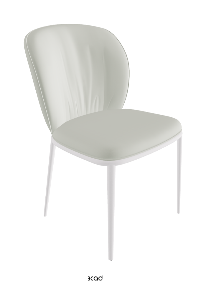 Chrishell ML Dining Chair_Pearl Embossed_Soft Leather_Artico
