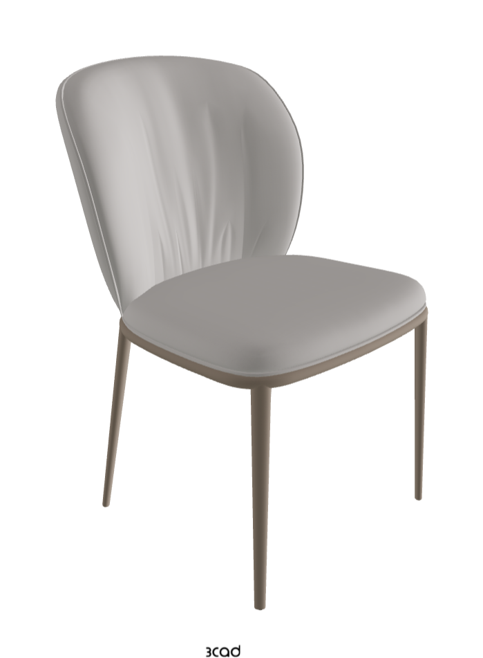 Chrishell ML Dining Chair_Titanium Embossed_Soft Leather_Nardo