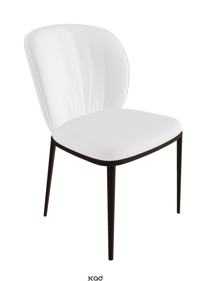 Chrishell ML Dining Chair_Bronze Embossed_Synthetic Leather_Bianco