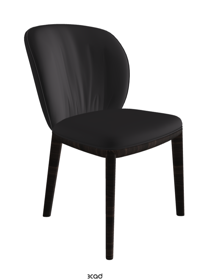 Chrishell Dining Chair_Burned Oak Stained Ashwood_Glove Soft Leather_Hornet