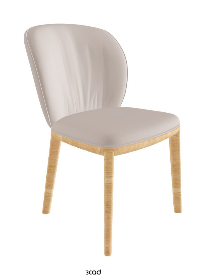 Chrishell Dining Chair_Natural Ashwood_Soft Leather_Nymph