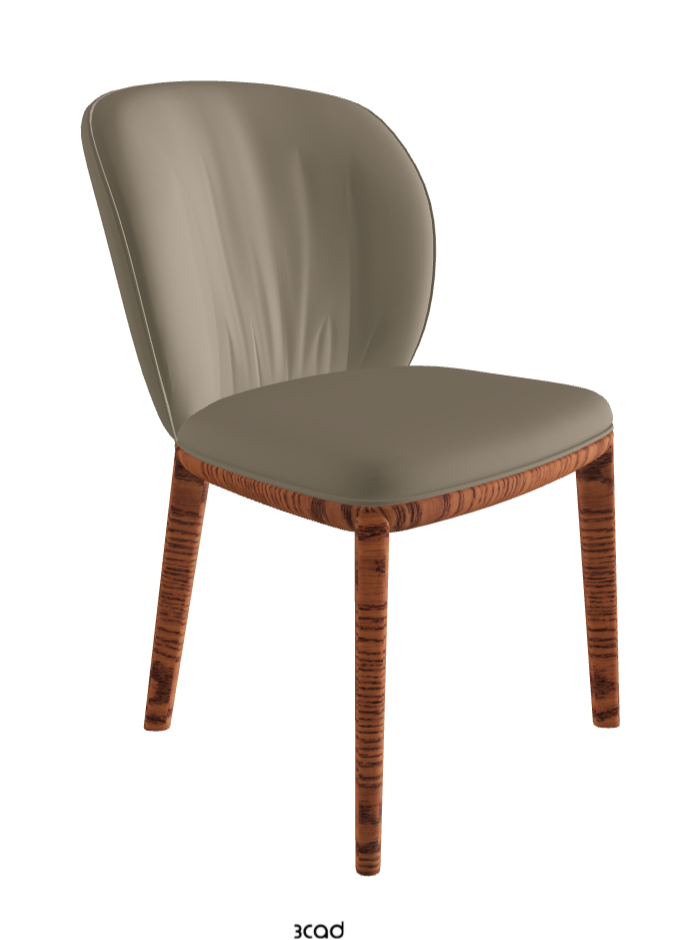 Chrishell Dining Chair_Canaletto Walnut Stained Ashwood_Soft Leather_Tortora