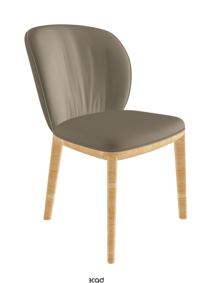 Chrishell Dining Chair_Natural Ashwood_Soft Leather_Tortora