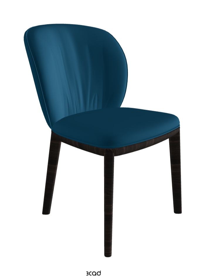 Chrishell Dining Chair_Burned Oak Stained Ashwood_Soft Leather_Capri
