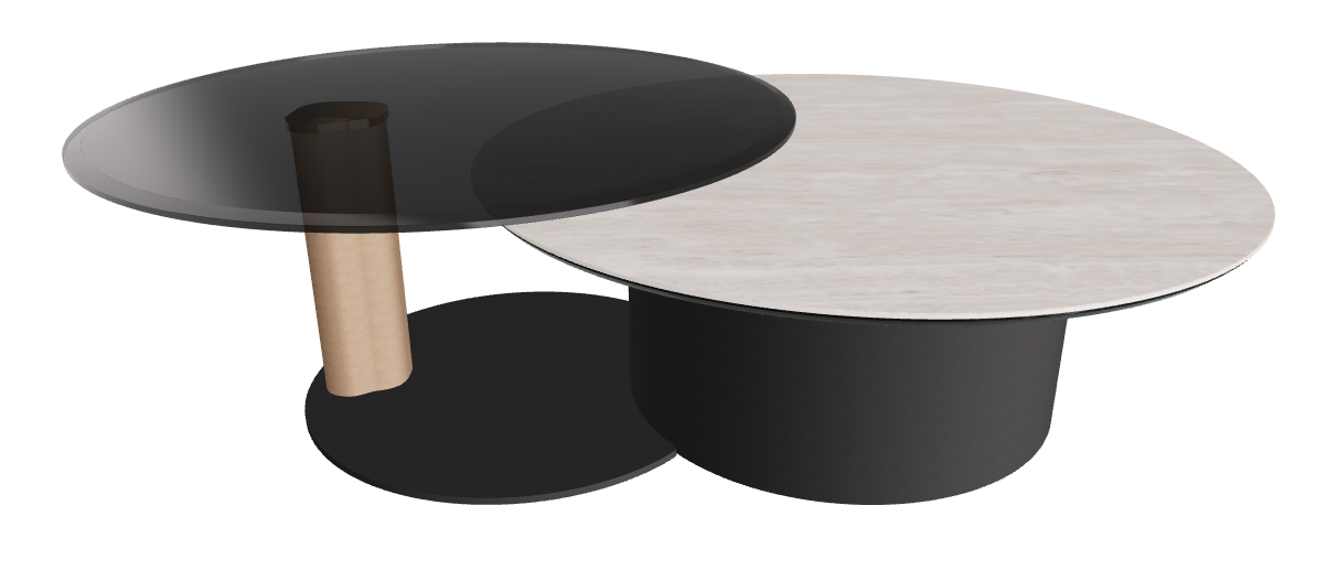 Cattelan Italia ARENA Keramik Bond Coffee Table ø100/179x42h
