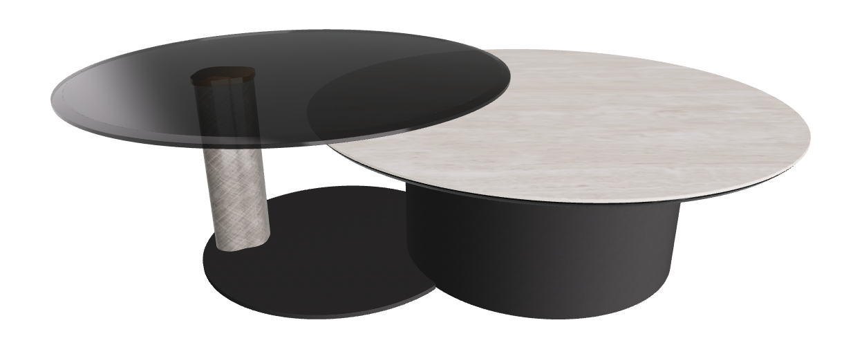 Cattelan Italia ARENA Keramik Bond Coffee Table ø100/179x42h