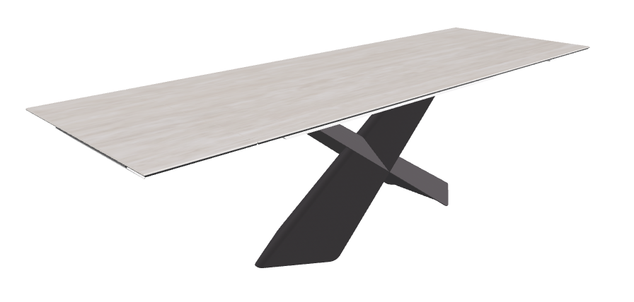Cattelan Italia Tyron Keramik Drive Rectangular Extendible Dining Table – 182→258x90x74h