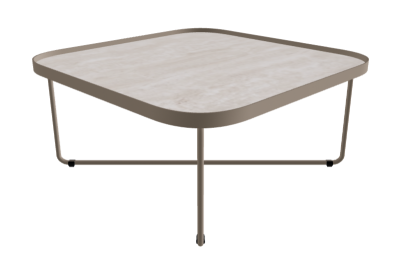 Cattelan Italia Benny Keramik Coffee Table ◻60x60x28h