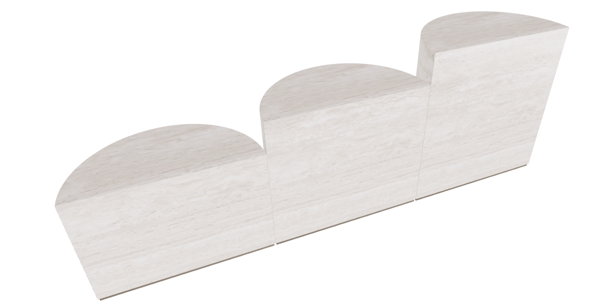 Cattelan Italia Domingo Coffee Table Set of 3 50x25