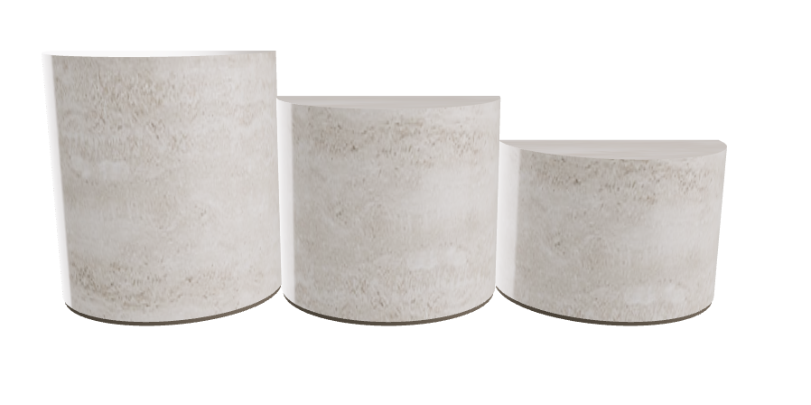 Cattelan Italia Domingo Coffee Table Set of 3 50x25