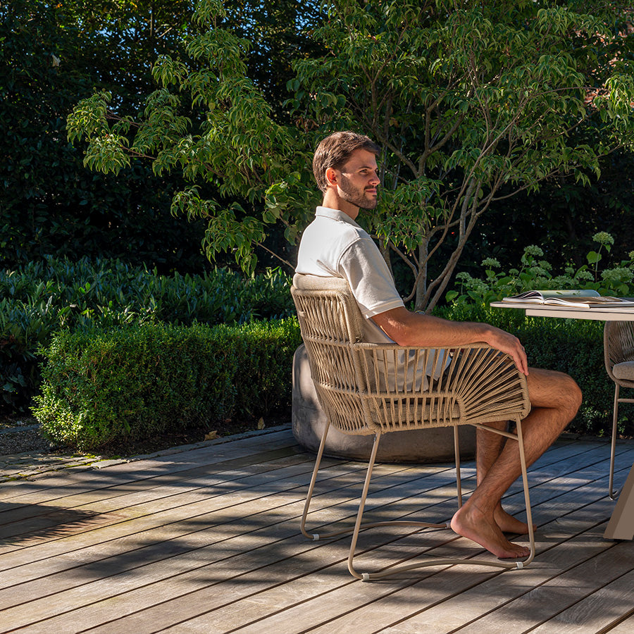 4 Season Outdoor Murcia 6 Seat Dining Set With Prado Ellipse Table