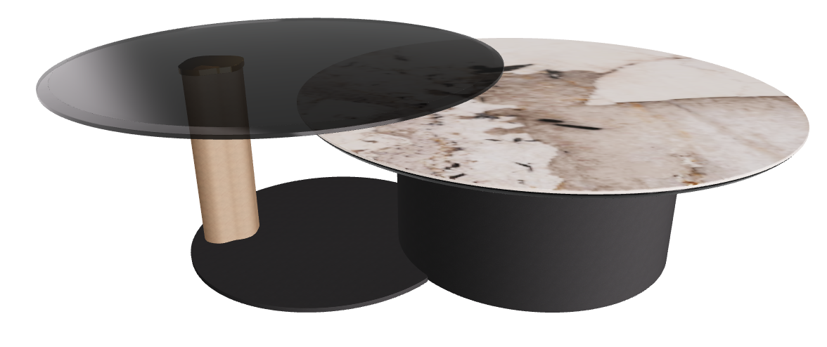 Cattelan Italia ARENA Keramik Bond Coffee Table ø100/179x42h