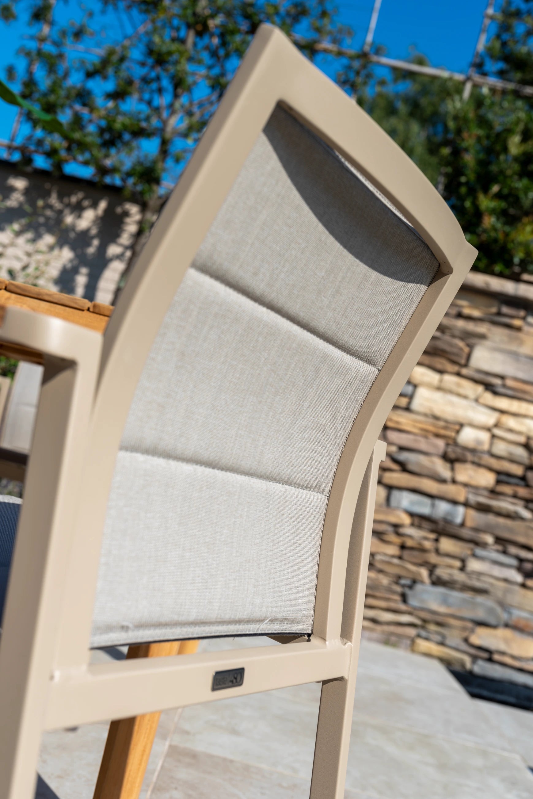4 Seasons Outdoor Cortina stacking chair latte