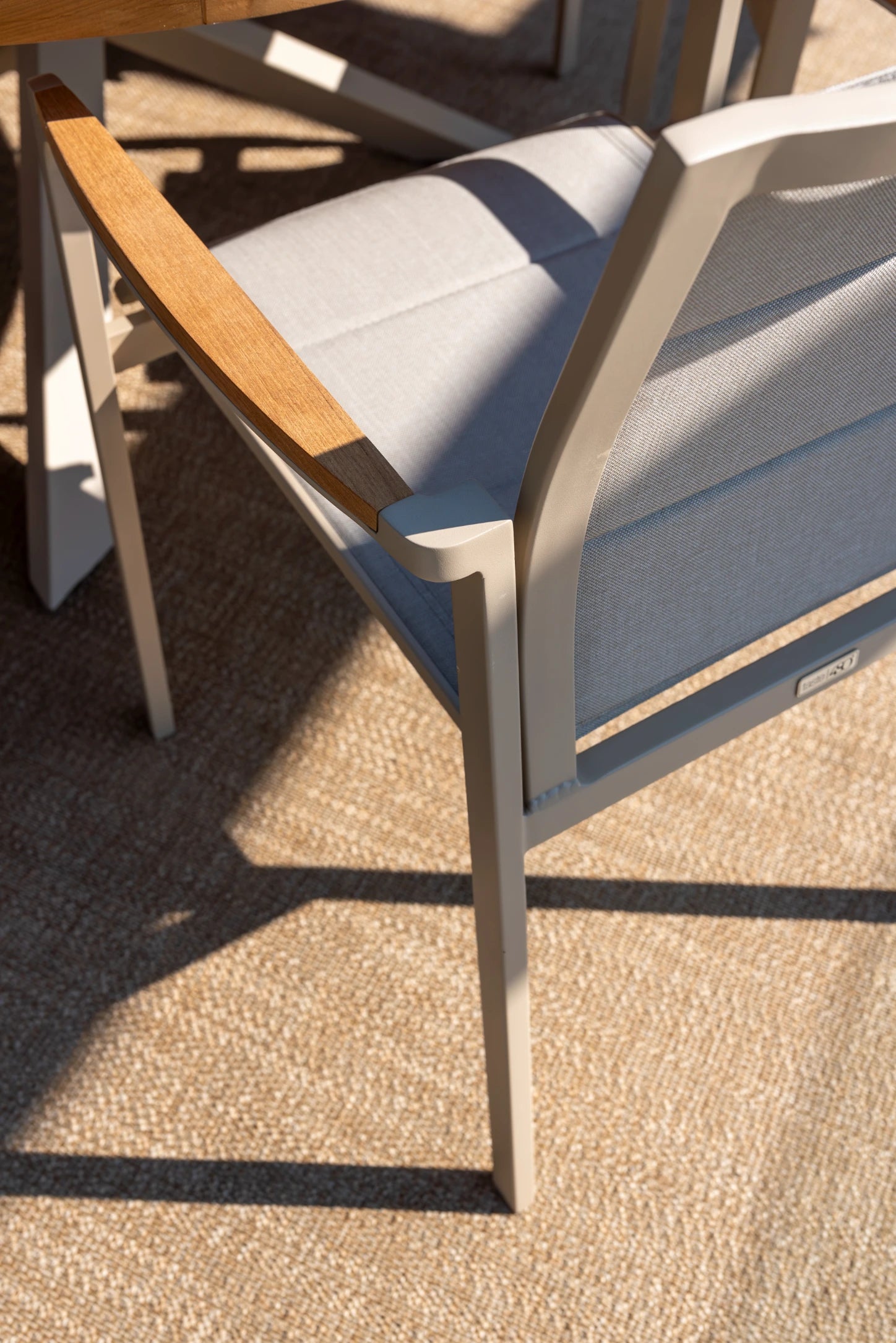 4 Seasons Outdoor Cortina stacking chair latte