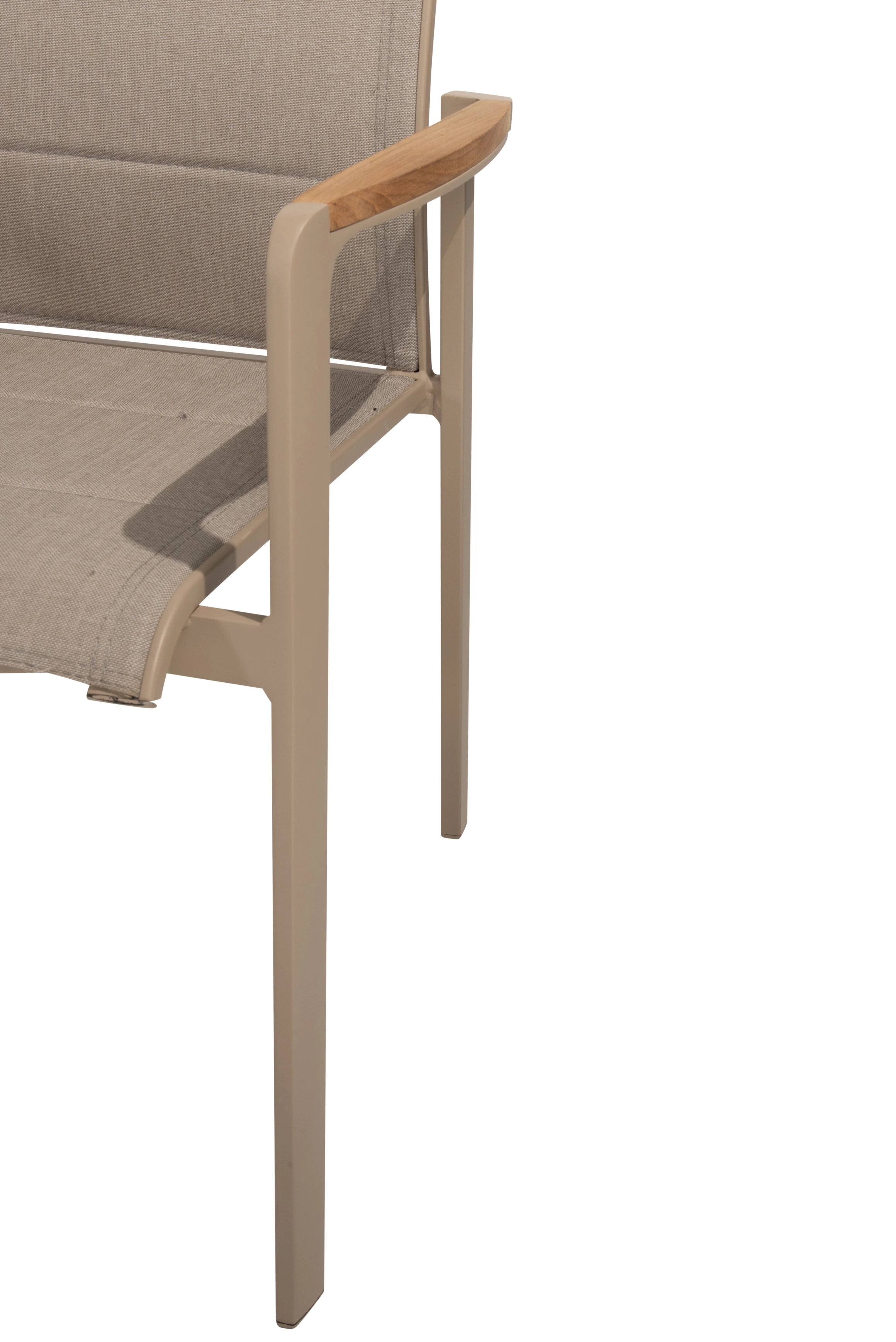 4 Seasons Outdoor Cortina stacking chair latte
