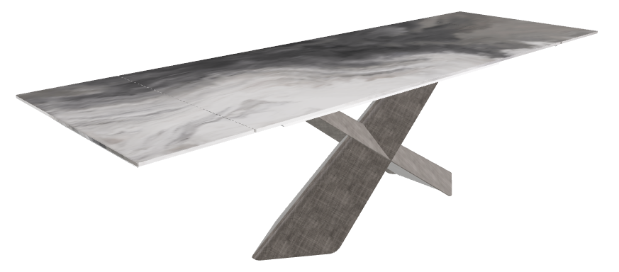182-258x90x74h CrystalArt CY01 Brushed Grey..