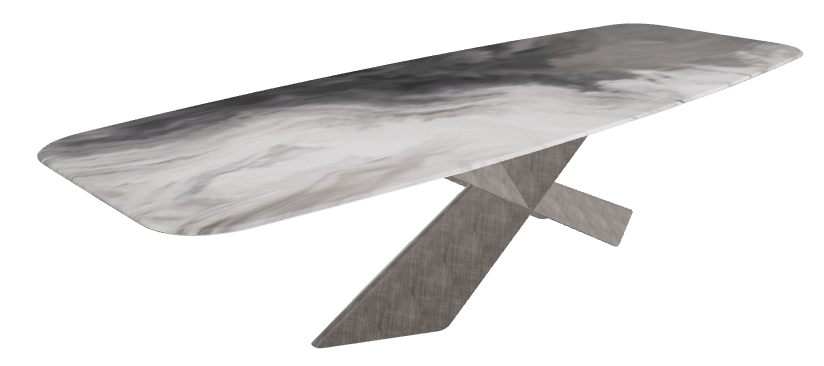300x120x73h Barrel CrystalArt CY01 Brushed Grey